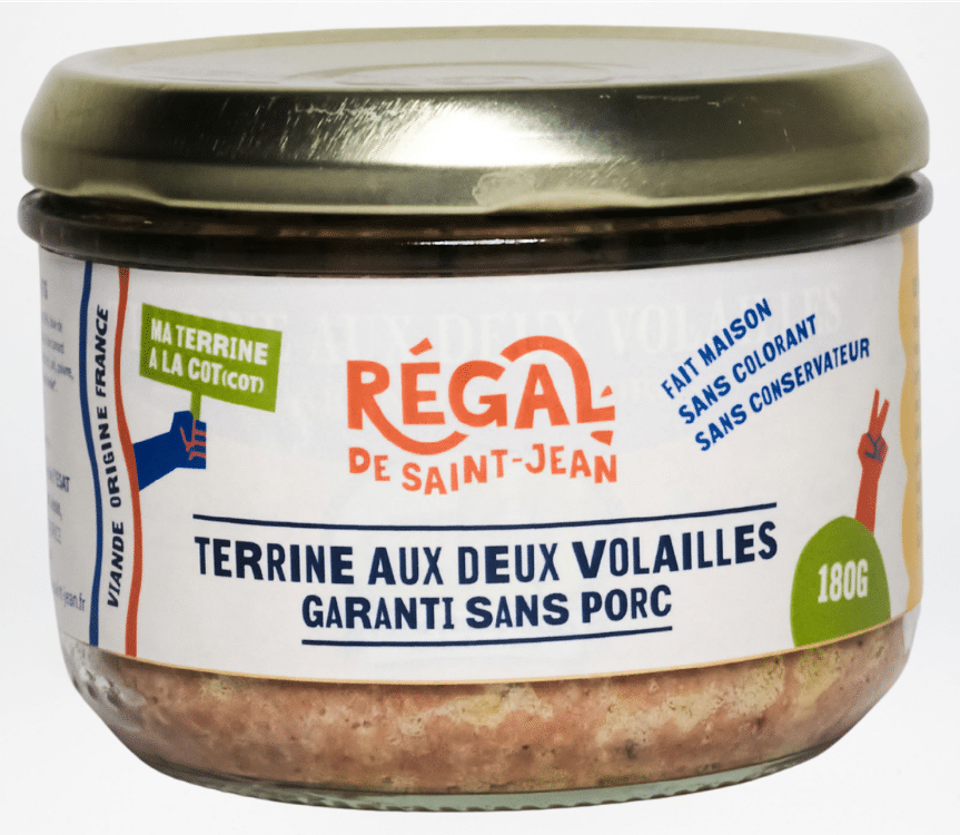 Terrine aux deux volailles